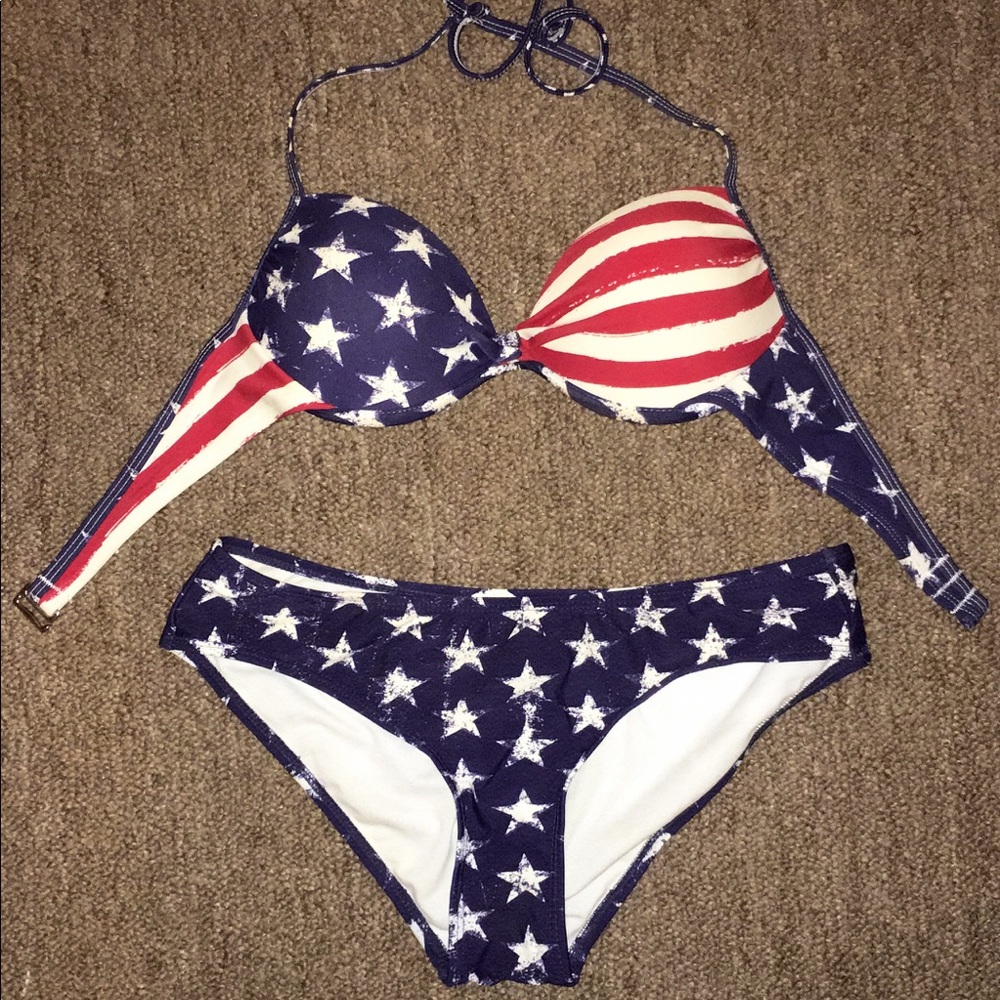 American Flag Bikini Set